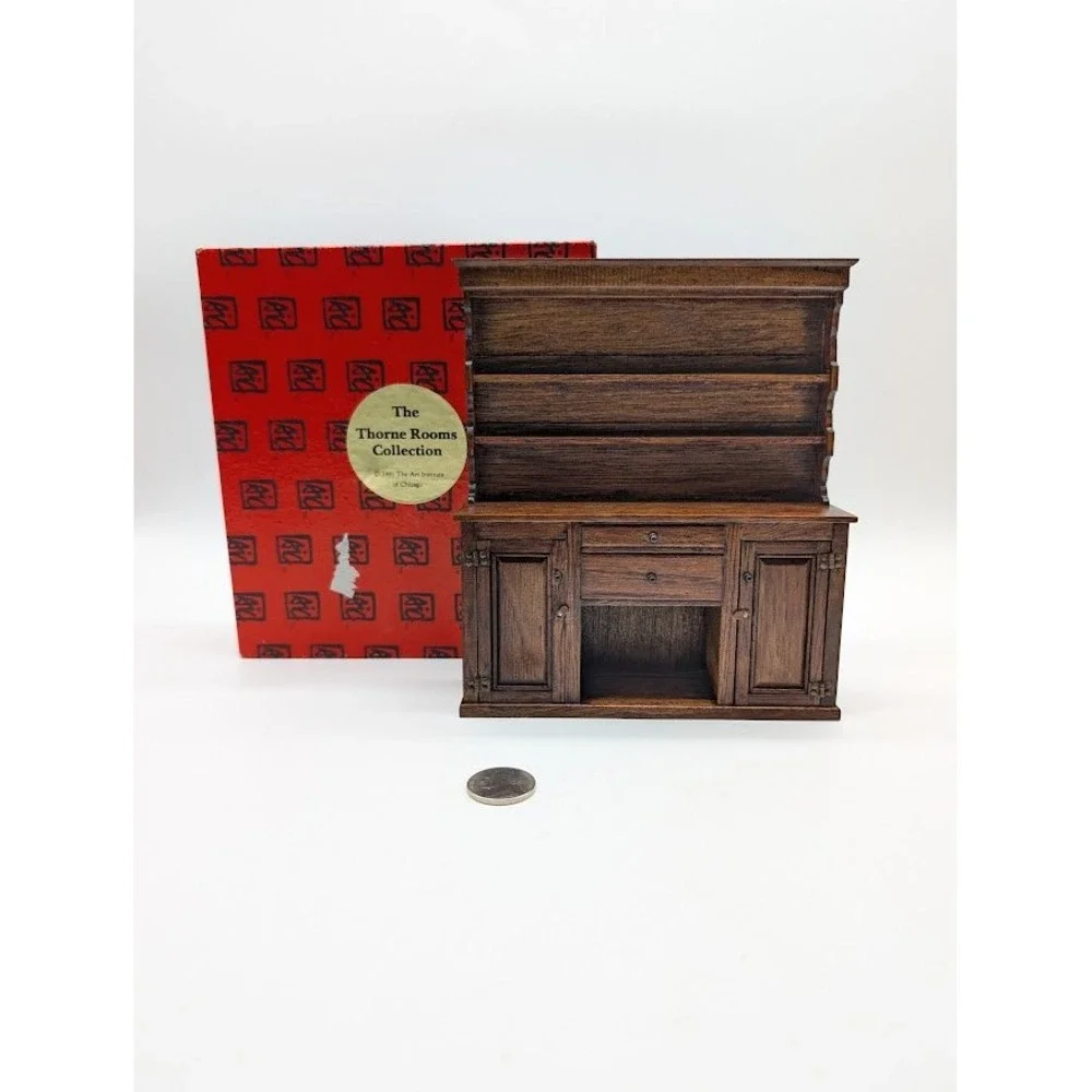 1:12 Miniature Dollhouse Reminiscence Antique Hutch Sideboard Dining Throne Room